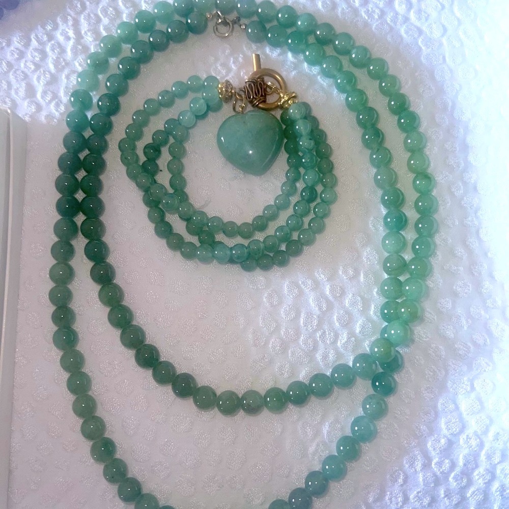 Vintage Jade necklace & bracelet set